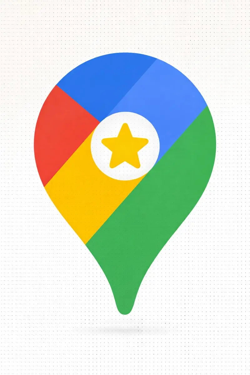 Google Cégem (Google Business Profile) – sematikus POI vizuál csillaggal