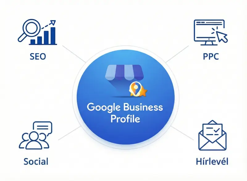 Google Business Profile mint alapréteg: erre épül a SEO, PPC, Social és a Hírlevél